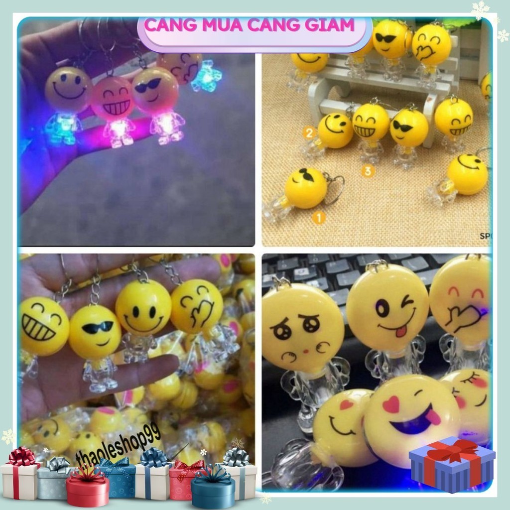 5 個 Emoji 笑臉發光鑰匙扣組合