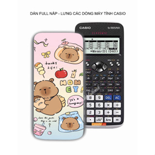 Apple Cabybara - 卡西歐手持計算器貼紙線條豐富