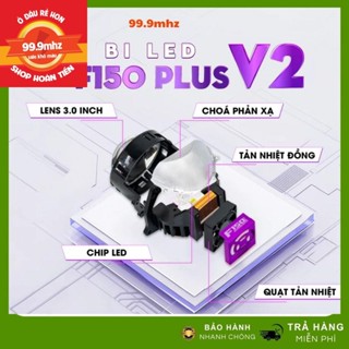 Titan Moto F150 Plus LED 頭燈雙散熱器 LED 頭燈,高品質燈