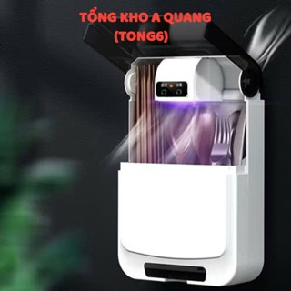 帶紫外線殺菌燈的筷子和勺子烘乾機 - 緊湊型設計除黴乾燥盒、家用防護筷子和勺子消毒器