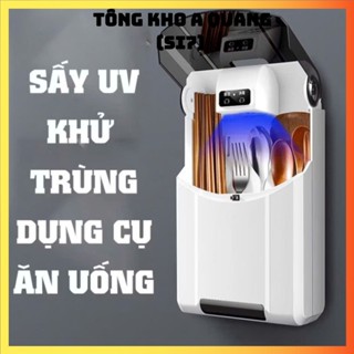 帶紫外線殺菌燈的筷子和勺子烘乾機 - 緊湊型設計除黴乾燥盒、家用防護筷子和勺子消毒器