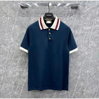 G.C 翡翠綠條紋領 Polo 衫,正品酷棉 Polo 衫,完美造型 T25