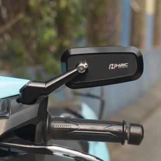 H2C 後視鏡短腿白色玻璃高品質 CnC 鋁製摩托車支架 < 1 件價格>