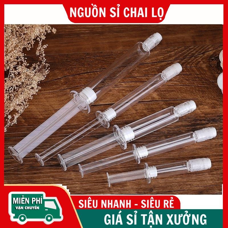 膠原蛋白精華塑料注射器 1ml,2ml,3ml,5ml,10ml,方便旅行化妝品