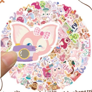 組合套裝 100 張防水 Duffy Lina Bell Lotso 貼紙,適用於帽子、頭盔、筆記本電腦、手提箱、書籍、