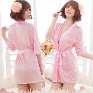 性感和服式緞絲睡衣AC02性感誘惑女睡衣女長袍