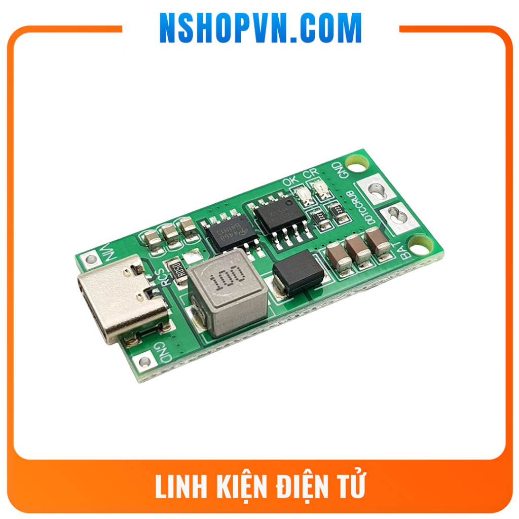 鋰離子電池充電電路 18650 USB Type-C 3-6V 端口