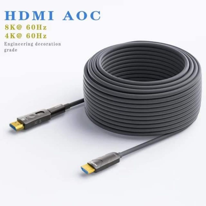 微型 HDMI 電纜轉 HDMI 光纖 20m - 進口