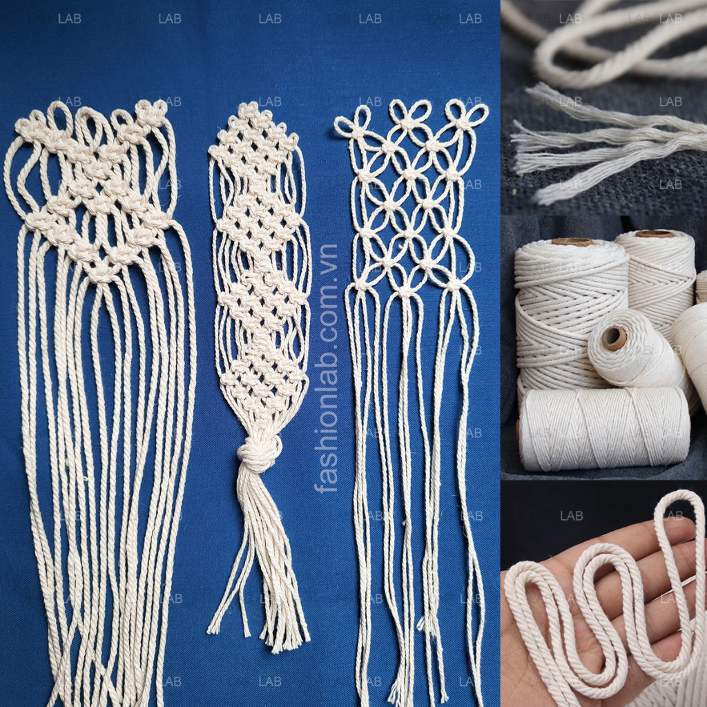 各種尺寸的花邊棉編織繩 0201(卷 100m)