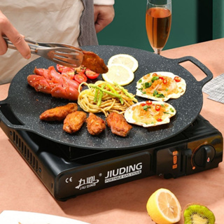 韓國無油不粘燒烤冰鍋尺寸34cm、34cm烤鑄鐵鍋