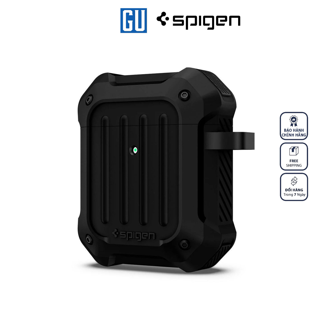 Spigen-tough Armor AirPods 第 2 代/第 1 代耳機套,堅固設計的防刮花,集成無線充電