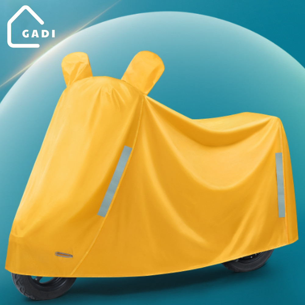 摩托車篷布罩適用於太陽、雨、防塵帶鏡罩、反光摩托車帆布、禮品袋的高品質雨傘