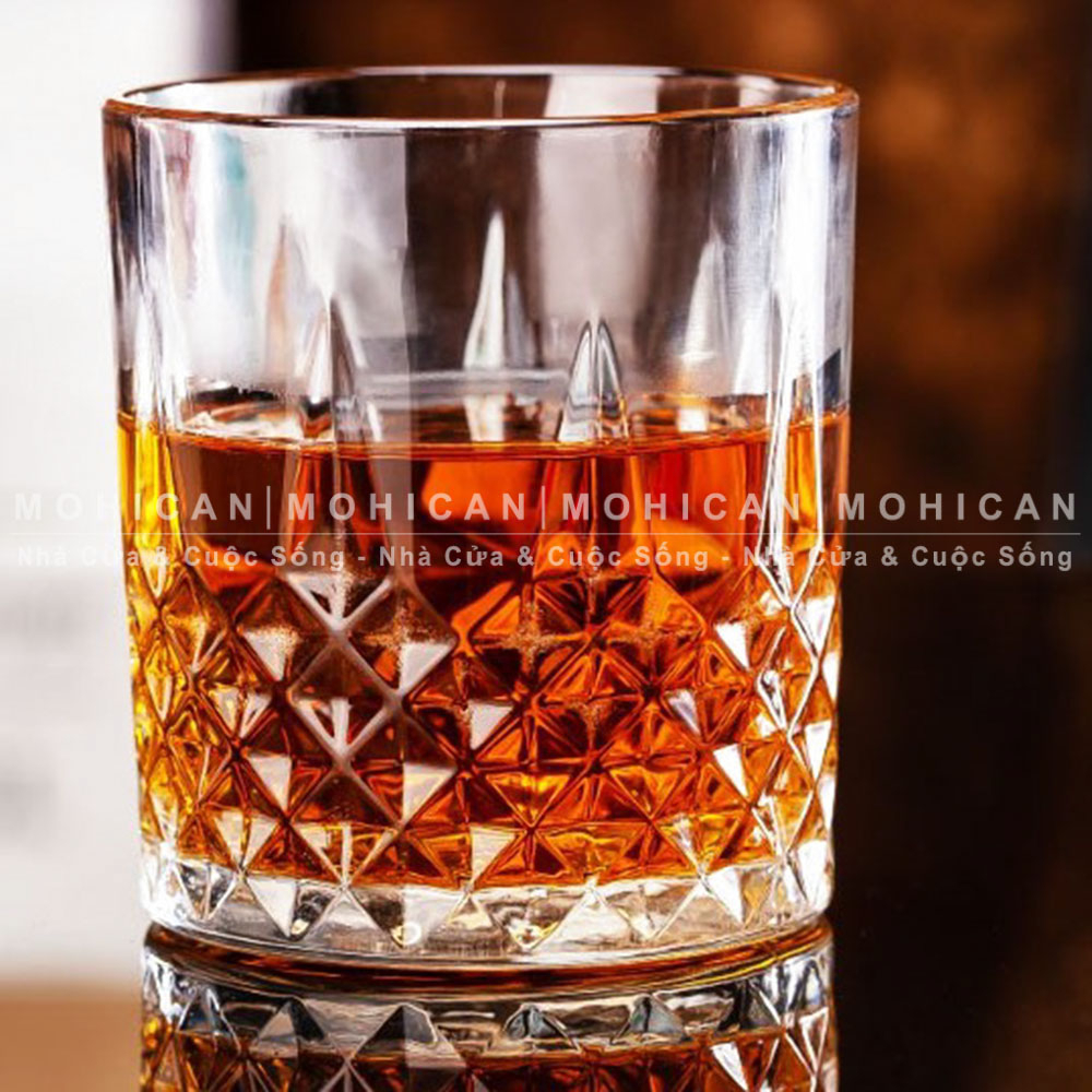 6 件套 Delisoga 克拉威士忌搖滾玻璃杯 340ml DSKB028-2