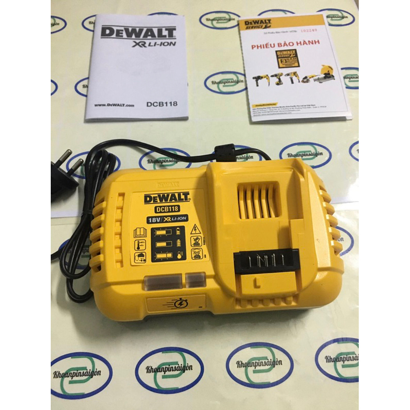 Zin dewalt DCB118 充電器,得偉電池快速充電