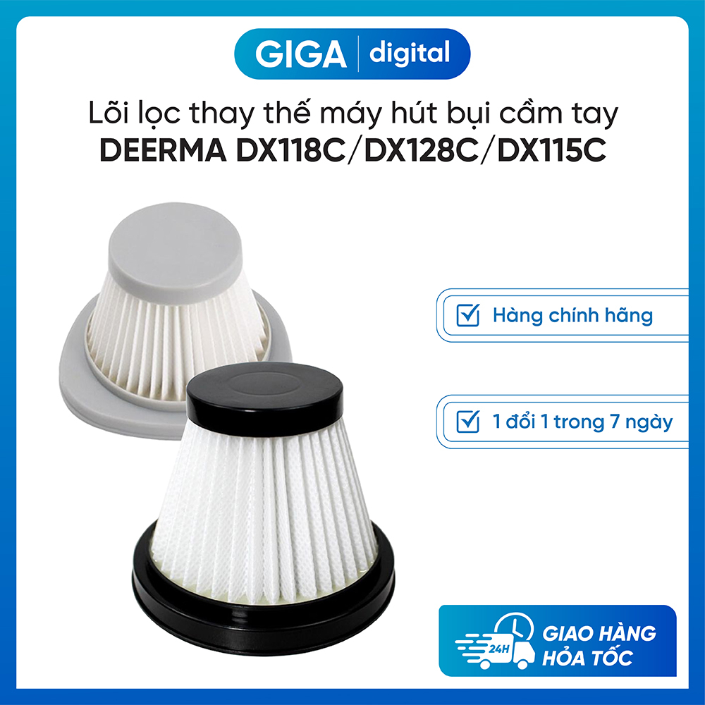[HCM] Hepa濾芯替代deerma DX118C / DX128C / DX115C手持吸塵器