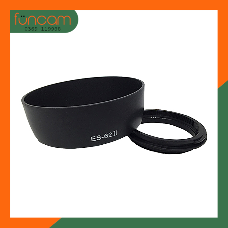 遮陽揚聲器(鏡頭遮光罩)es-62ii 適用於佳能 EF 50mm f / 1.8 II 鏡頭