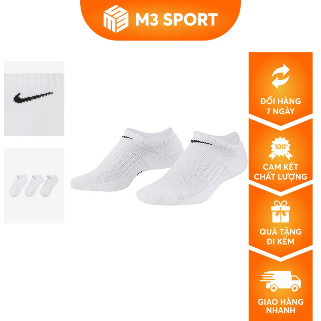 Nike Everyday Cushion No-Show Socks SX7673-100 透氣彈力吸汗運動襪