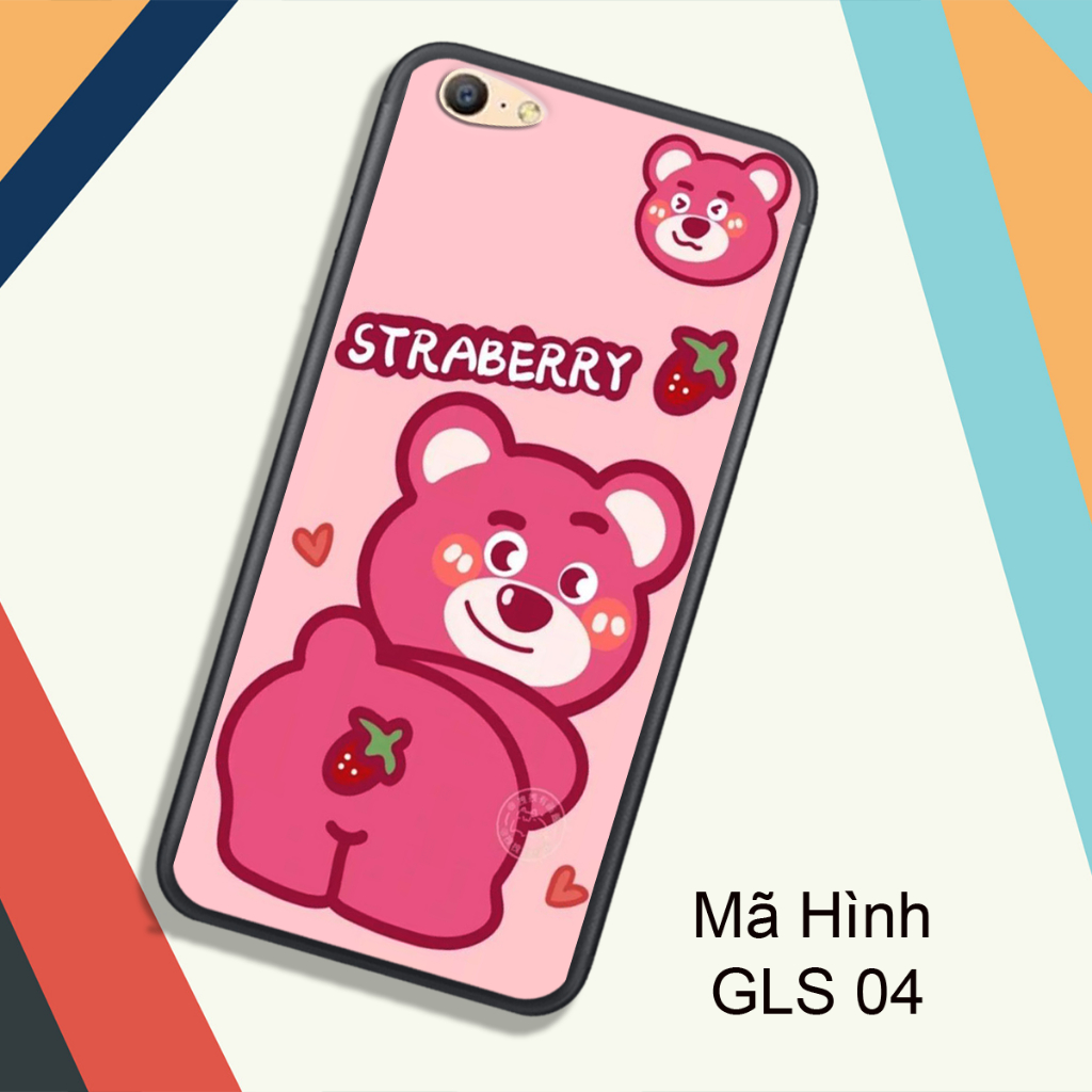 Oppo F1 - F1S - F1 PLUS - F3 - F3 PLUS 手機殼,可愛的草莓熊印花。