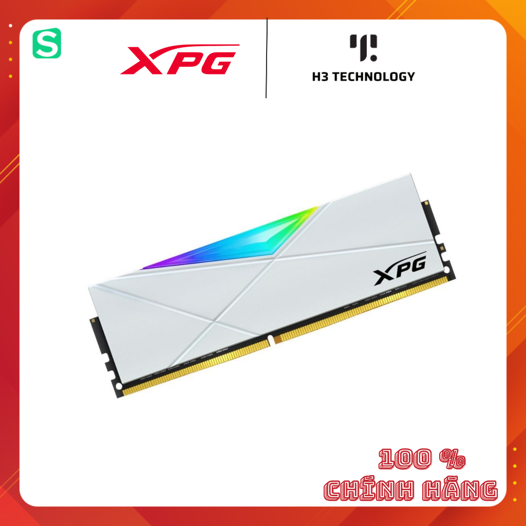 🔥熱賣🔥 內存 Adata DDR4 XPG SPECTRIX D50 RGB 8GB 總線 3200MHz 白色 -