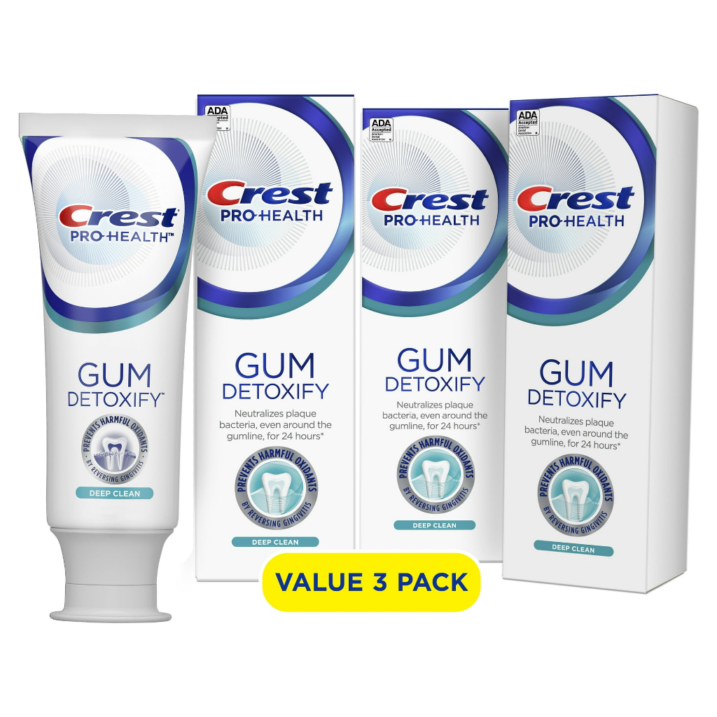 [美國] Crest Pro-Health Gum Detox Gums 深層清潔牙膏 3 管