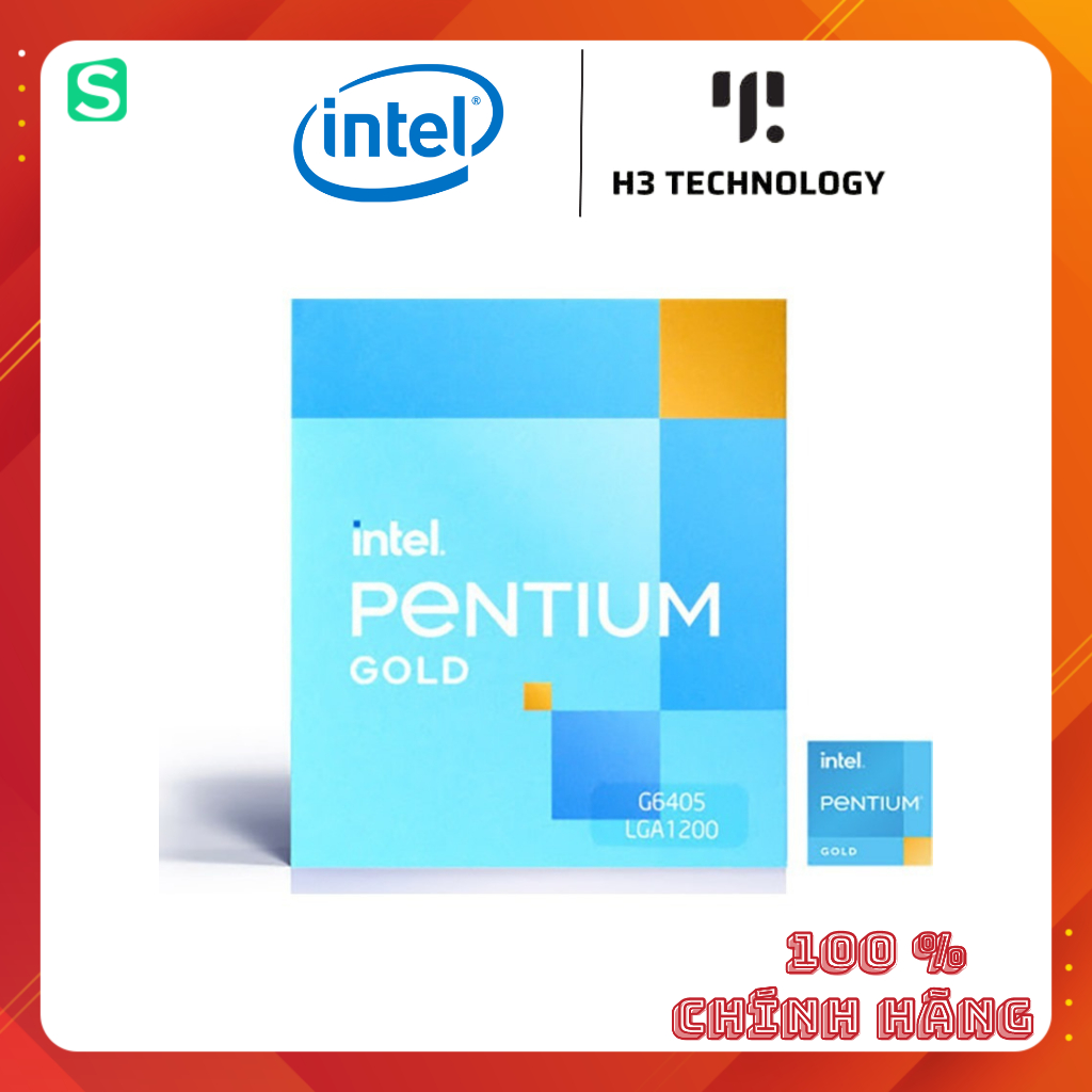 🔥熱賣🔥 Cpu Intel Pentium Gold G6405 (4.1GHz, 2 核 4 線程, 4MB 緩存,