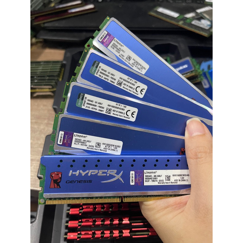 Ram DDR3 4G 1600 金士頓 PC 台式機散熱器 -