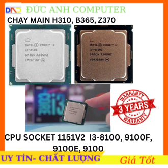 Cpu 插座 1151 V2 I3 / 8100 / 9100F / 9100E / 9100,, Cpu Genera