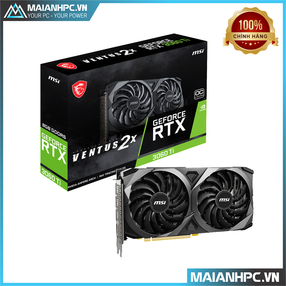 顯卡微星 RTX 3060 Ti VENTUS 2X OCV1-8GB (LHR)