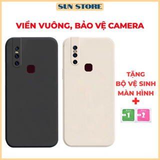 Vivo V15, Vivo 1819 手機殼,帶方形邊緣,方形邊框,柔軟光滑