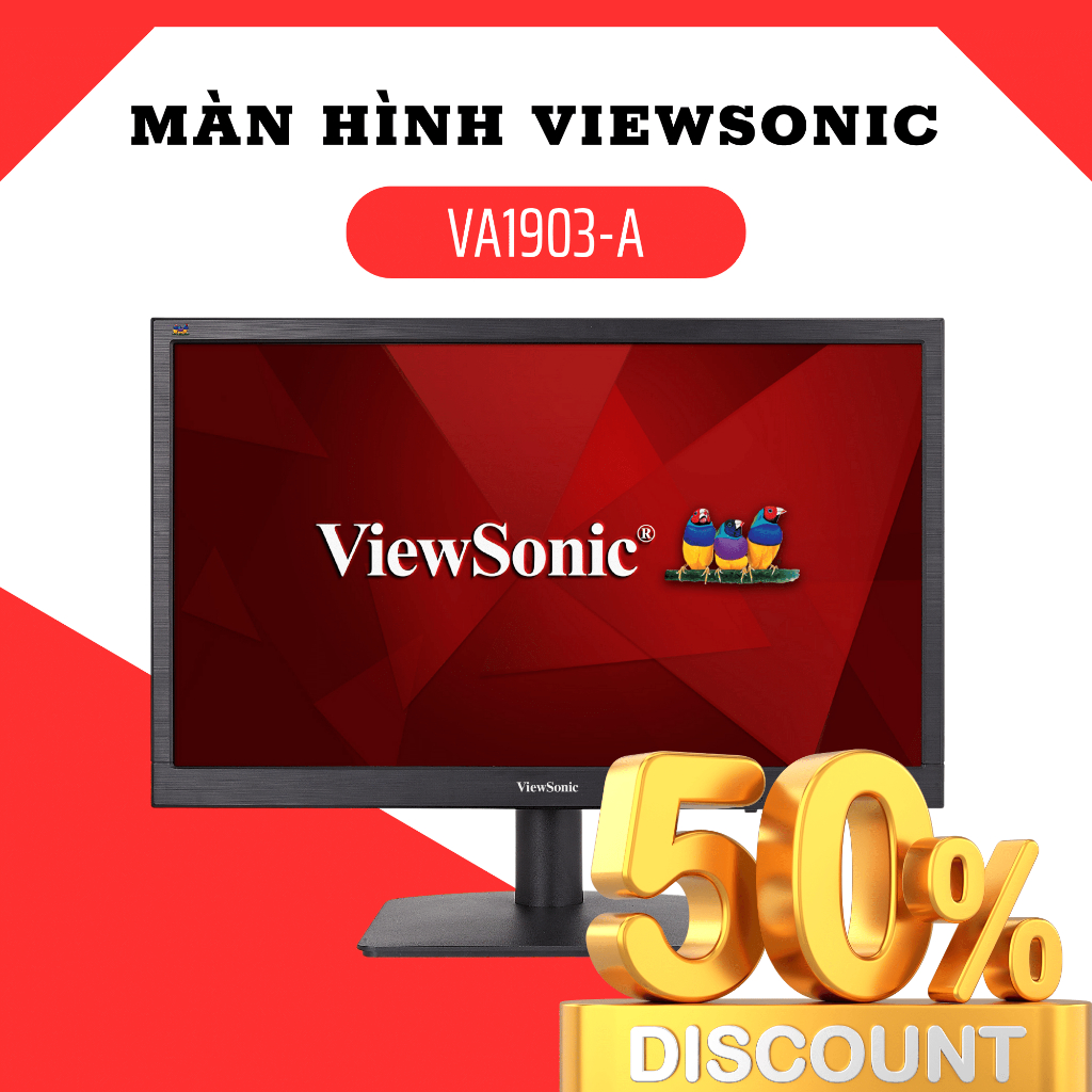 Viewsonic VA1903-A 顯示器(18.5 英寸 TN 60Hz,高清,5ms,250cd / m2,VGA