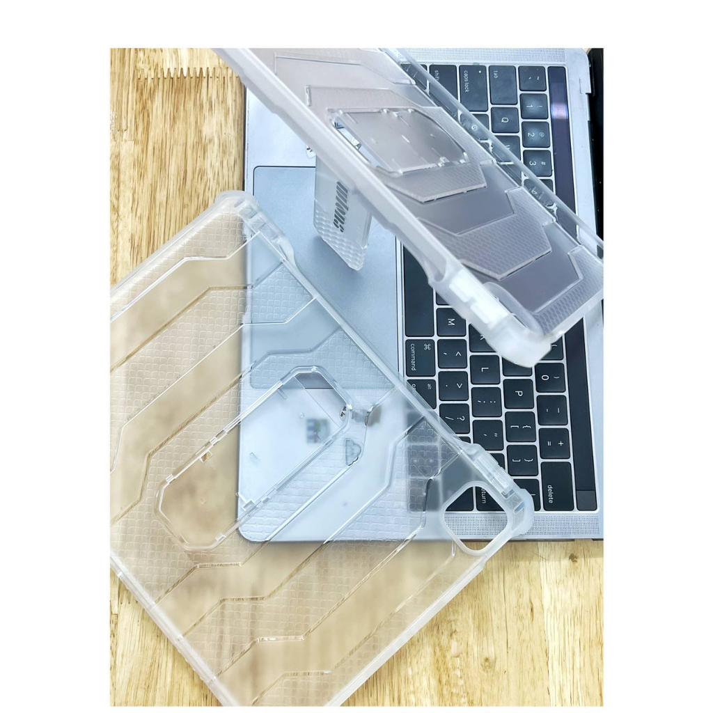 Case ipad Pro M2 M1 11 英寸/ipad 12.9 英寸防震透明防污帶 ipad 支架