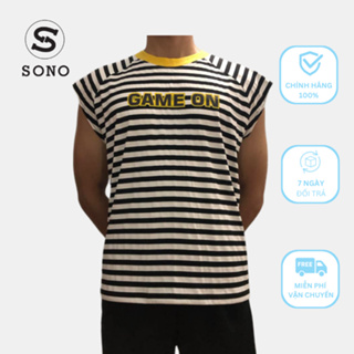 Sono 男士運動腋下襯衫,Sono 品牌健身房,100% 棉涼爽,厚實,形式站立。
