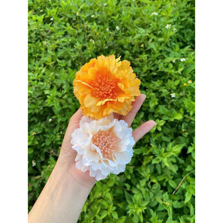 10 頭康乃馨花,婚禮和活動大門裝飾的精美物品,Tet 禮品盒籃 - 假花、絲綢花