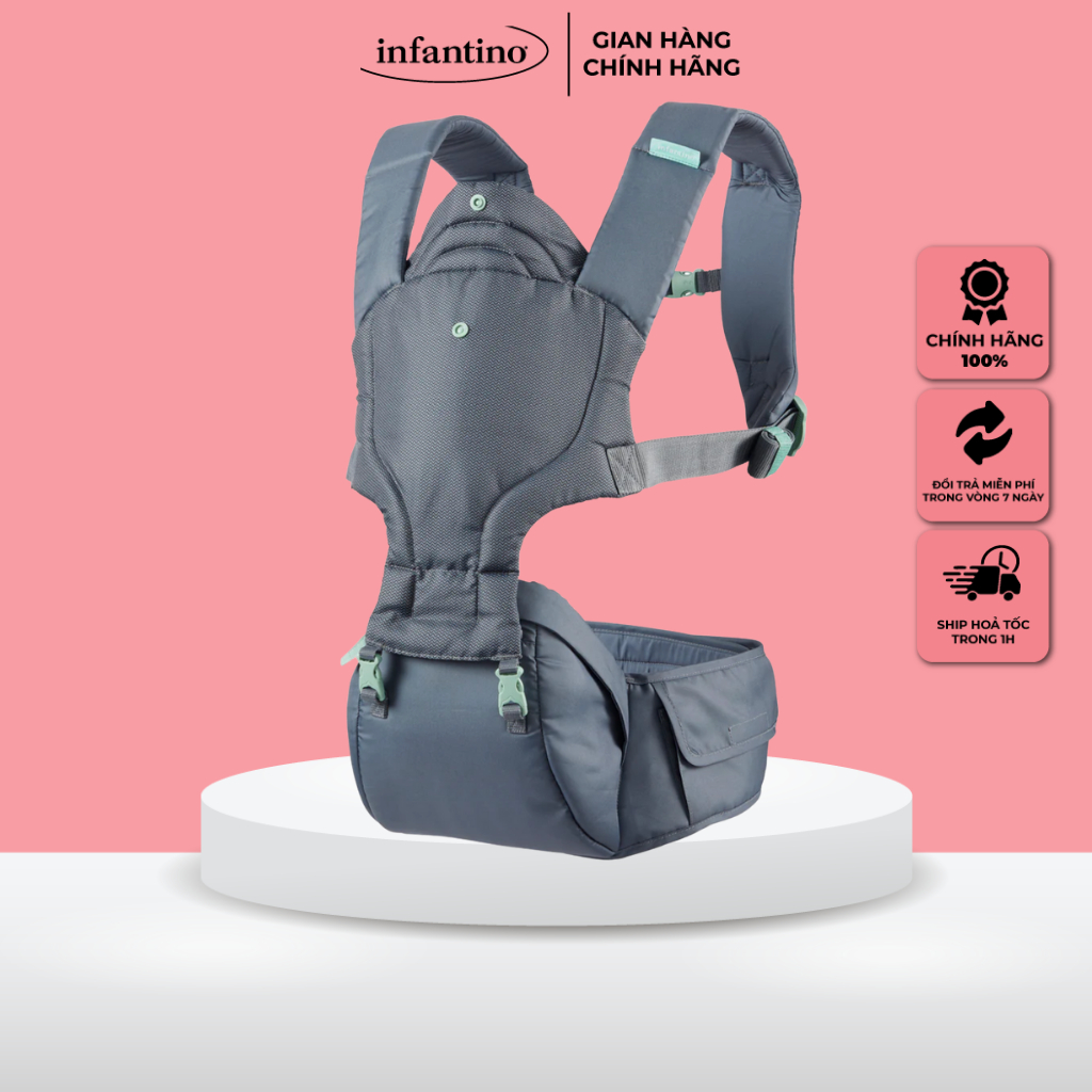 Infantino 5 Power Carrier 帶座椅 - Hip Rider Plus 5 合 1 適合從出生的嬰