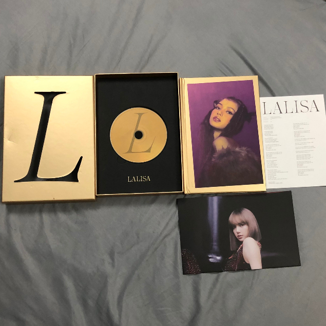 Lalisa 首張單曲專輯 GOLD ver (空)-閱讀產品說明小心