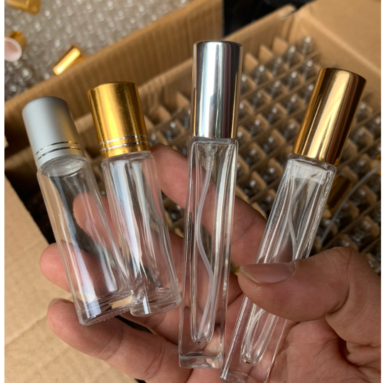 滾珠瓶/香水瓶 10ML 透明玻璃 - 紙盒