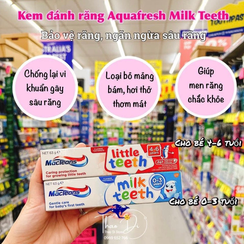 Aquafresh 乳牙牙膏 - 澳大利亞