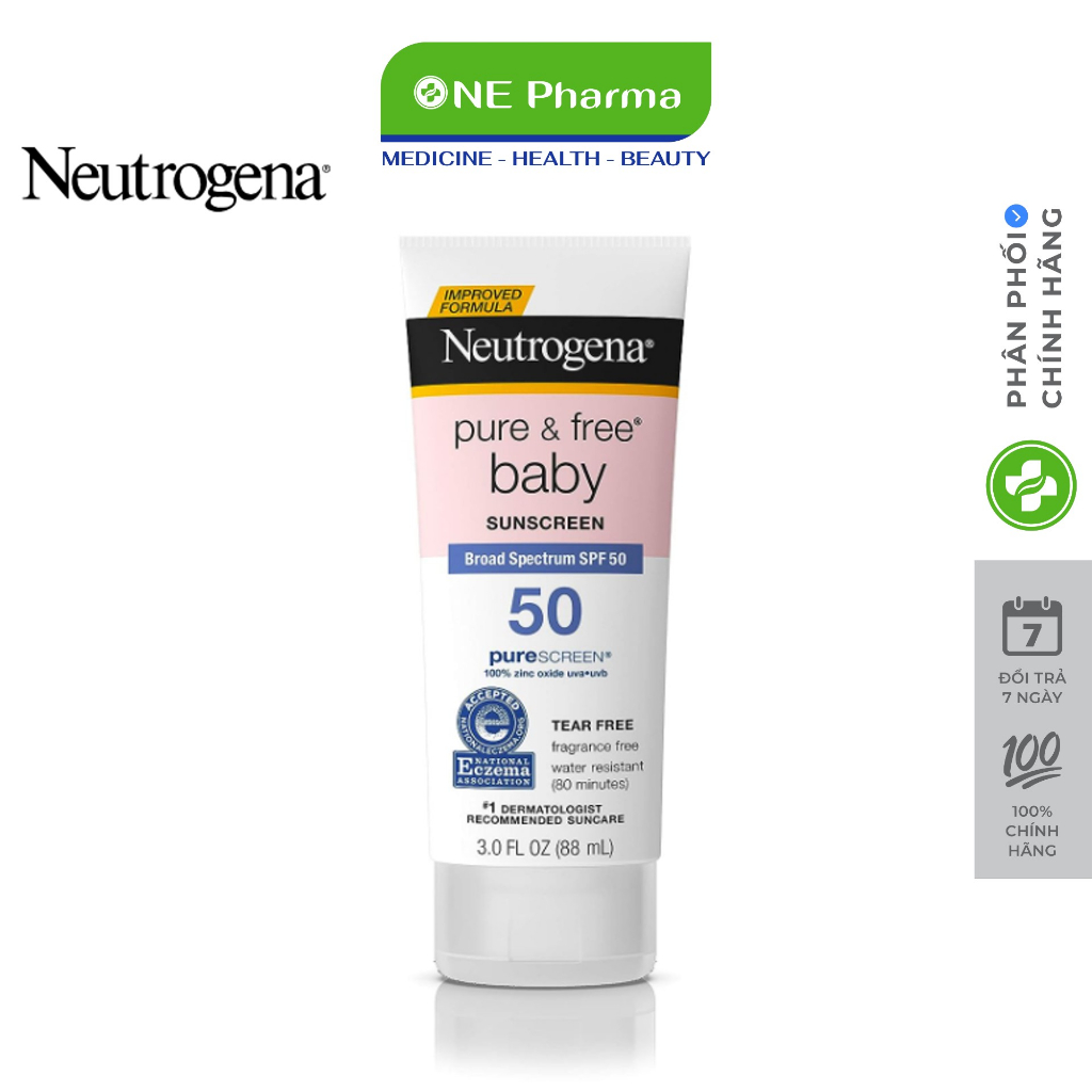 Neutrogena Pure Free 嬰兒兒童防曬霜 88ml