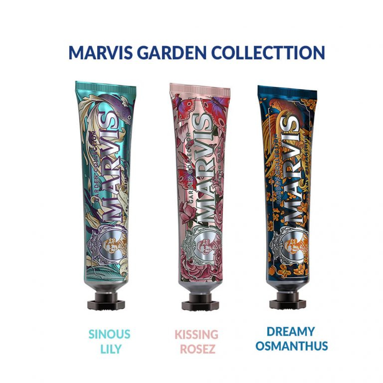 Marvis Garden 牙膏系列:灰百合、接吻玫瑰、夢幻桂花