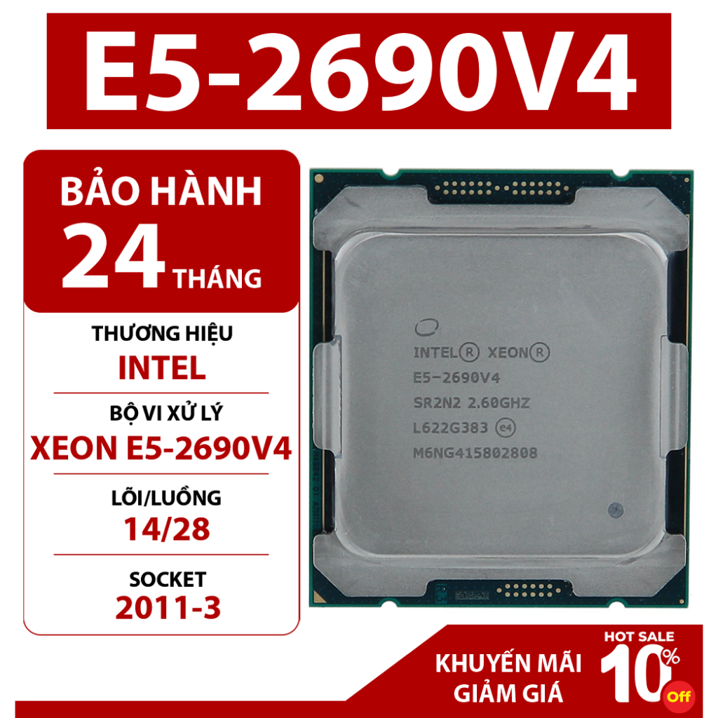 Intel XEON E5-2690v4 CPU 處理器(14 核 / 28 線程)