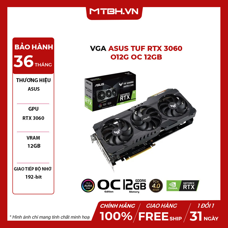 Vga 華碩 RTX 3060 TUF 遊戲超頻 12GB