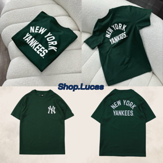 紐約洋基隊 MLB New Era Moss 綠色 T 恤新款中性棉