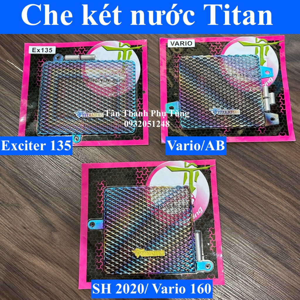 鈦散熱器蓋:vario、ab、sh 2020、Exciter 135、Exciter 2010(7 色粉紅色)