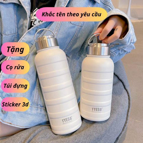 Tyeso Thermo Thermos Flask 750Ml / 1000ML 容量(癢名)保溫保冷長達 12 小時