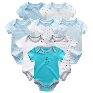 短袖衣服套裝男女童純棉出口嬰兒0-24個月柔軟連體衣