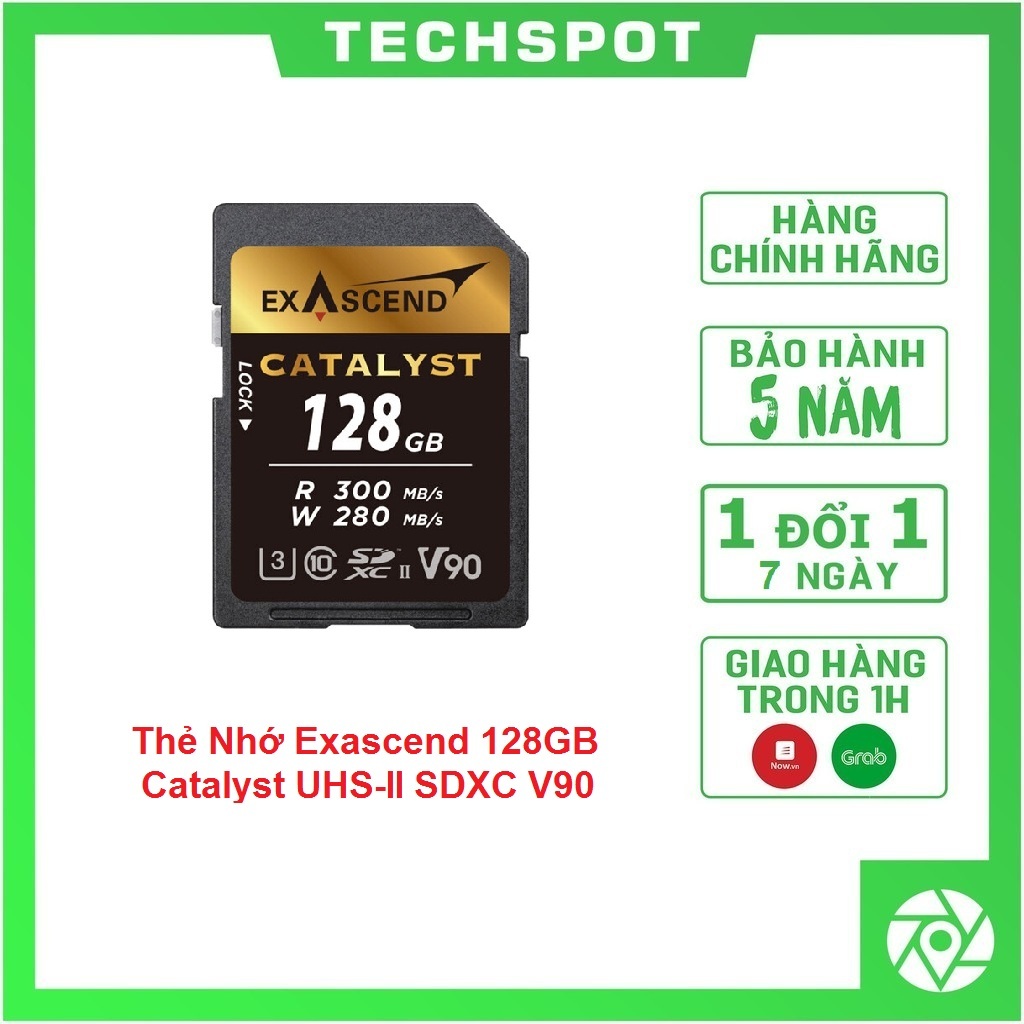 Exascend 128GB 催化劑 UHS-II SDXC V90 正品存儲卡