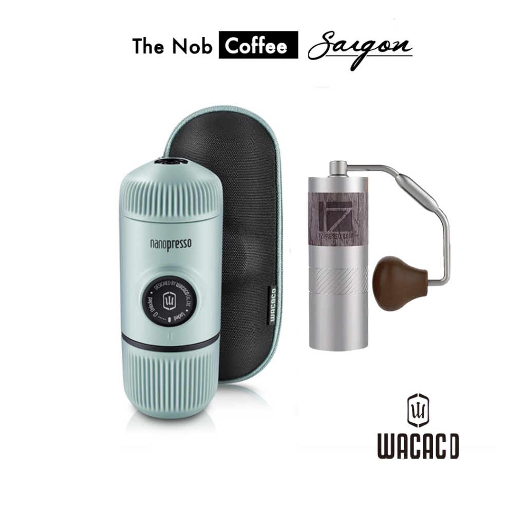 Wacaco Nanopresso 旅行組合和 1Zpresso Q2S 手持式咖啡碗和咖啡機,適合旅行