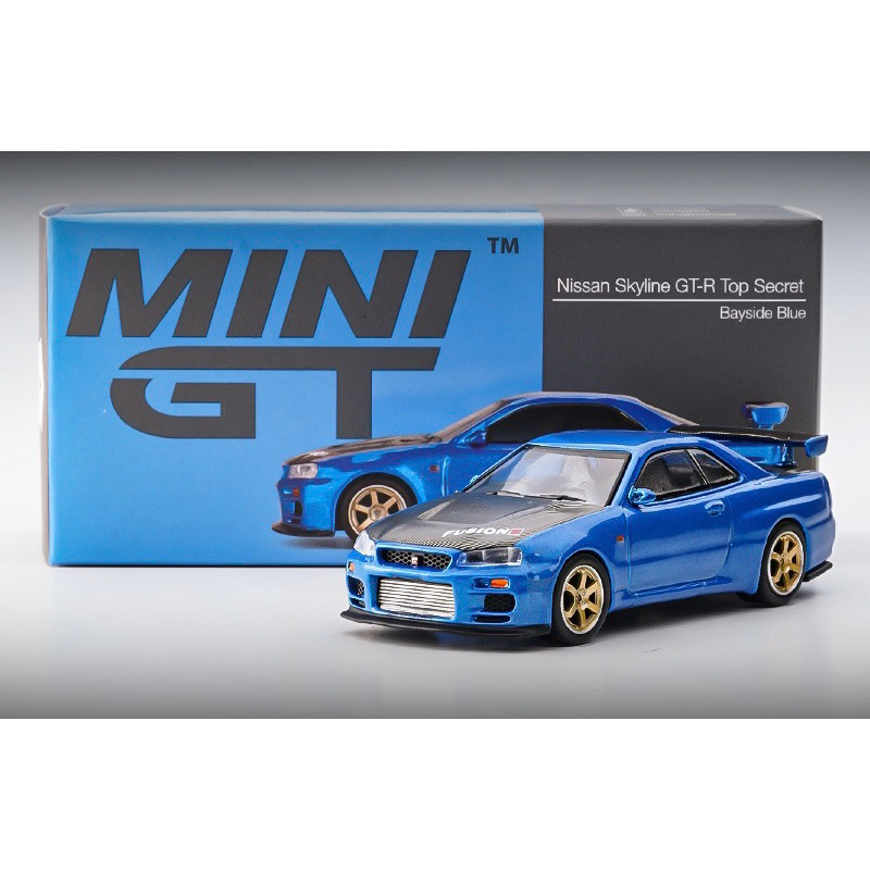 Minigt Nissan 天際線 R34 頂級秘密海灣藍