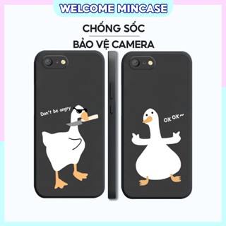Oppo A71、A71k、A83 手機殼,帶柔性矽膠、軟 tpu 方邊、雙鴨熊形狀的相機保護