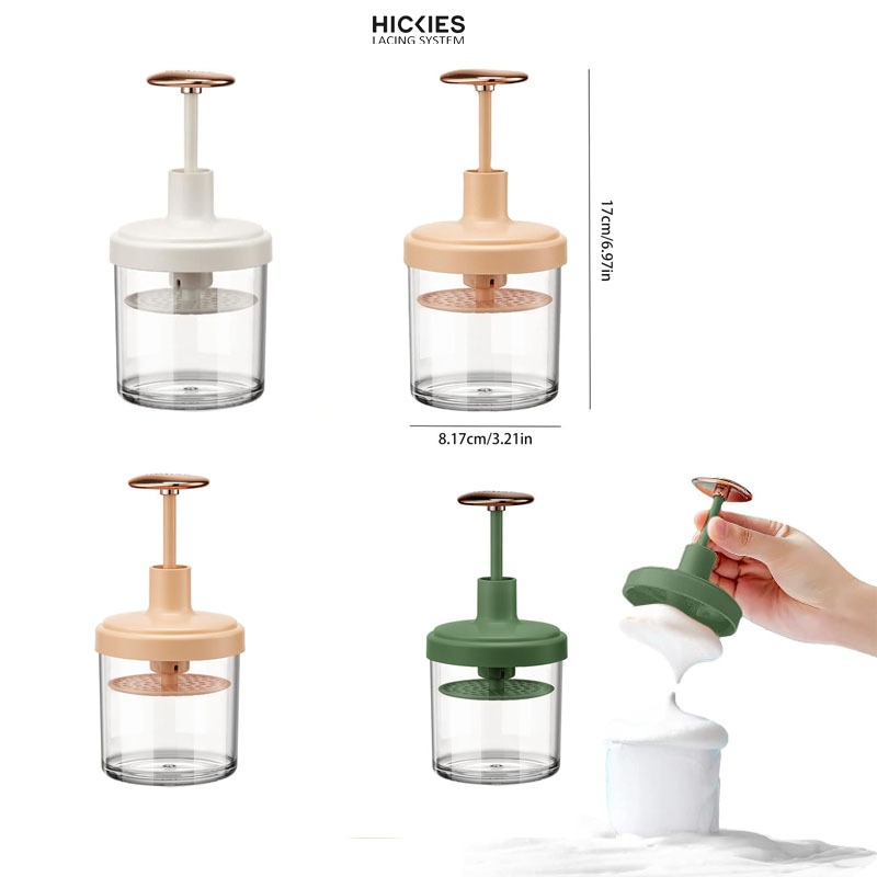 Hickies 繫帶系統 Spring Push 洗手液泡沫杯 - 透明泡沫潔面乳、洗髮水、沐浴露